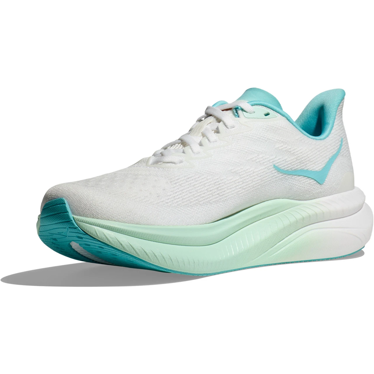 HOKA ONE ONE Women's Mach 6 - Frost / Rose Gold (Wide Width) - Image 4