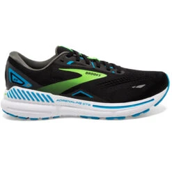 Brooks Men's Adrenaline GTS 23 - Black / Hawaiian Ocean / Green
