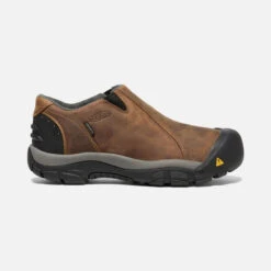 KEEN Men's Brixen Waterproof Low - Slate Black / Madder Brown
