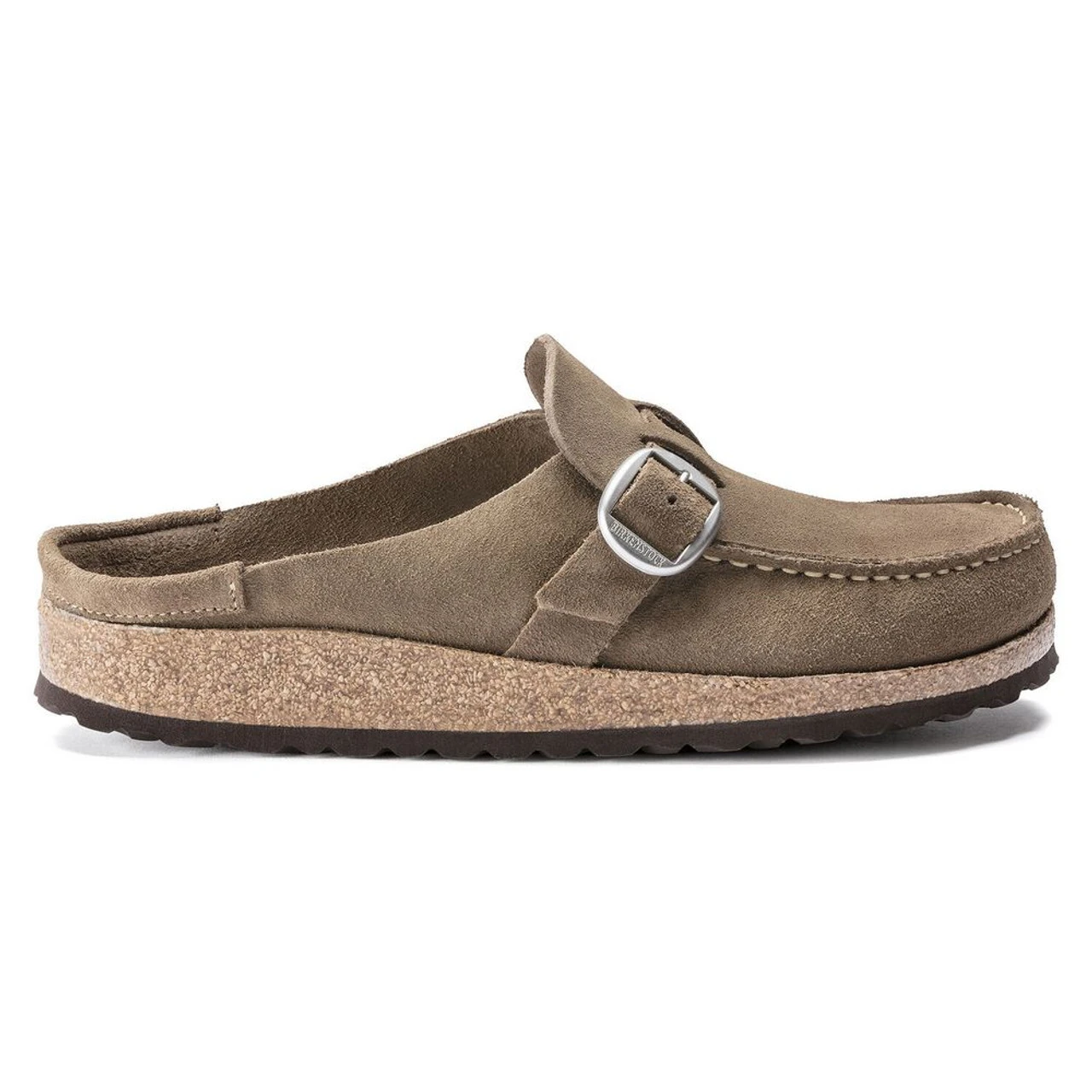 Birkenstock Women's Buckley Suede Leather - Gray Taupe (Narrow Width) - Image 2