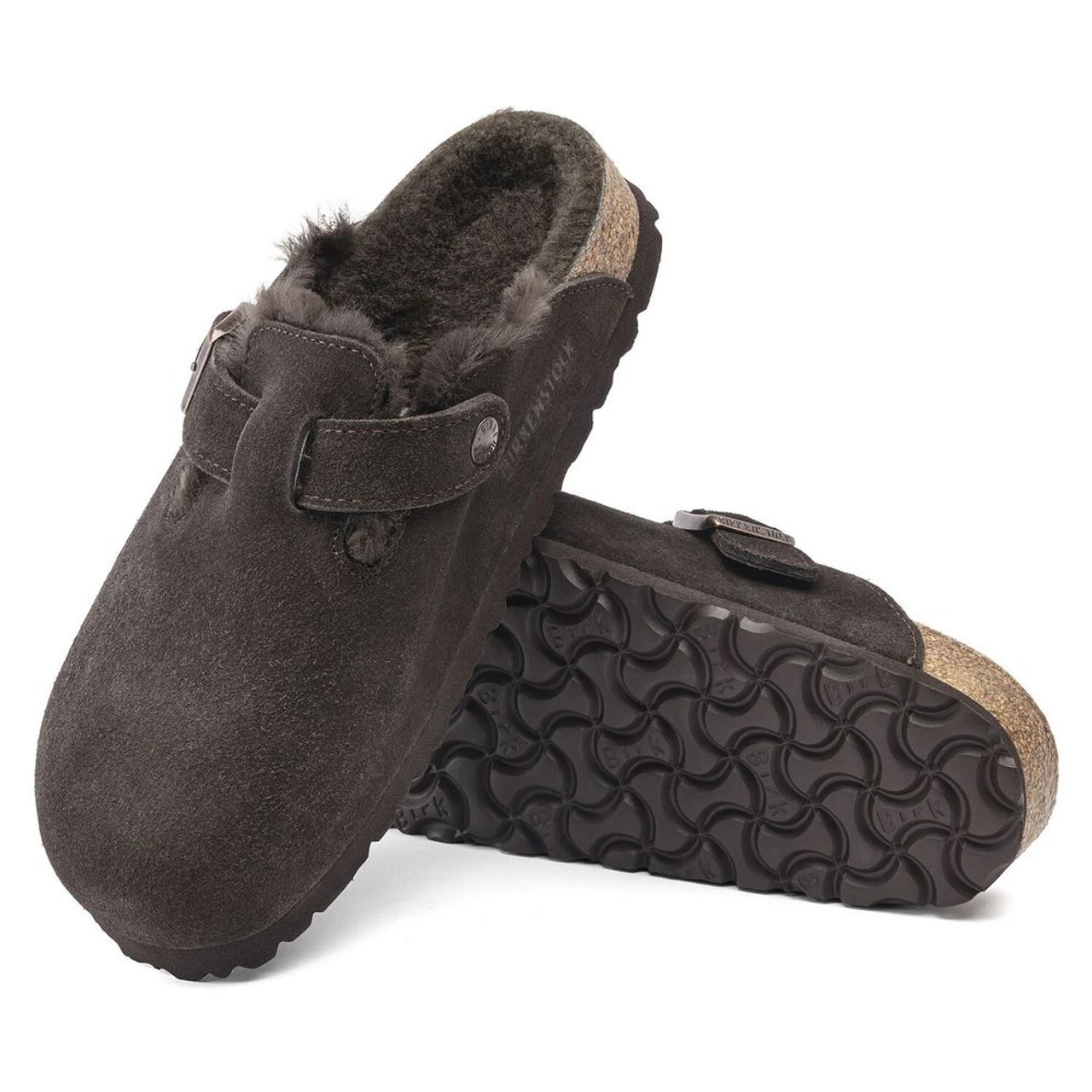 Birkenstock Boston Shearling - Mocha (Narrow Width) - Image 5