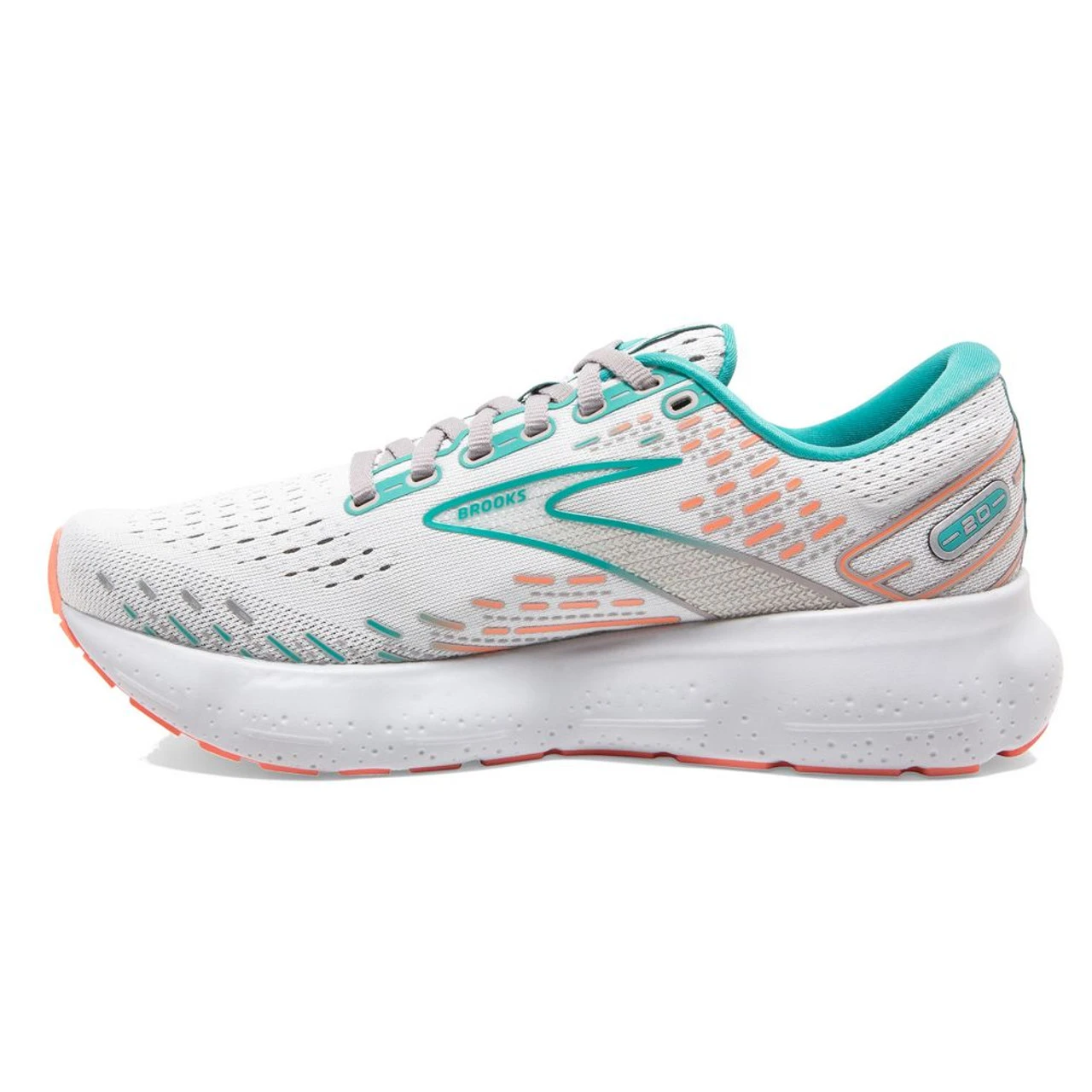Brooks Women's Glycerin 20 - Oyster / Latigo Bay / Coral - Image 2