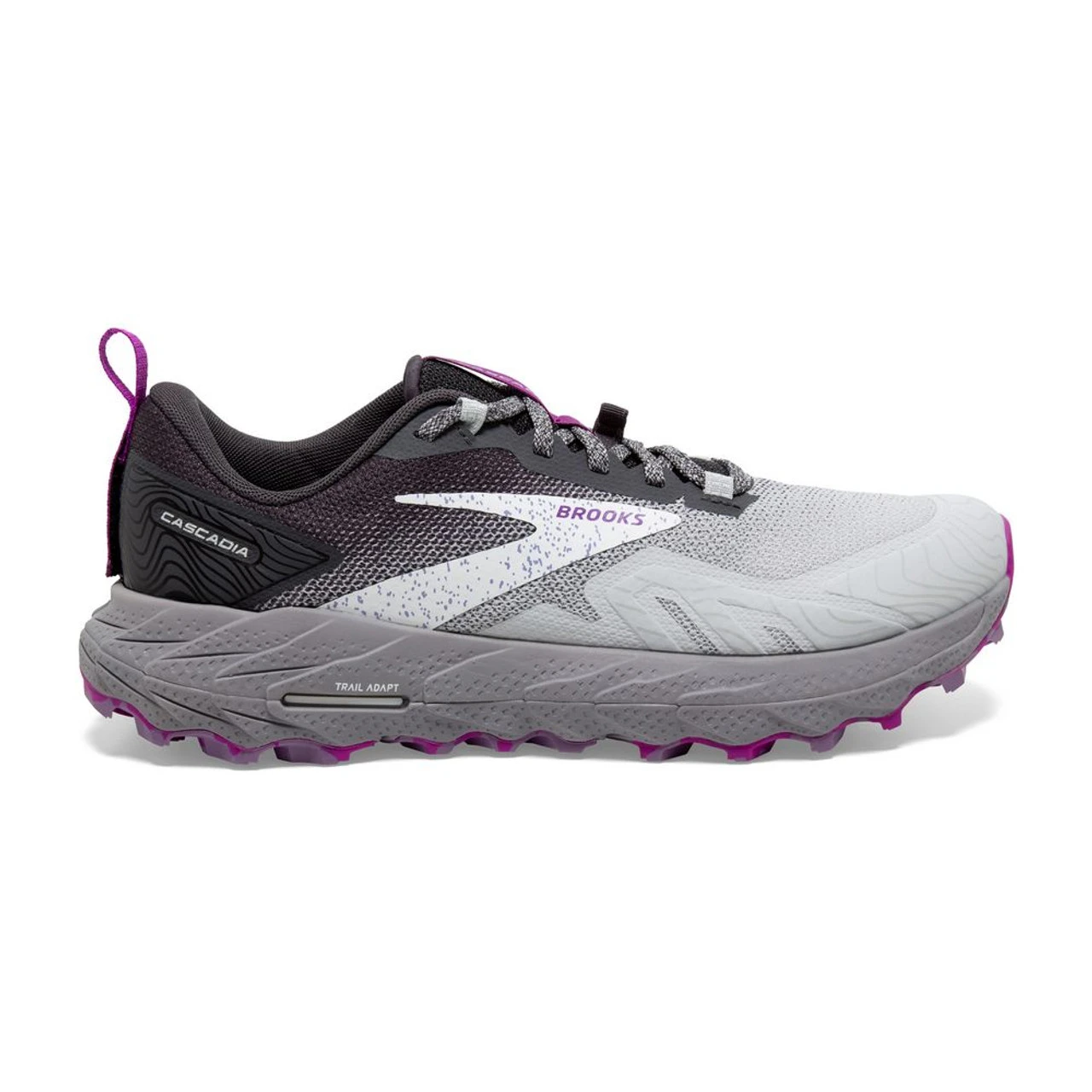 Brooks Women's Cascadia 17 - Oyster / Blackened Pearl / Purple