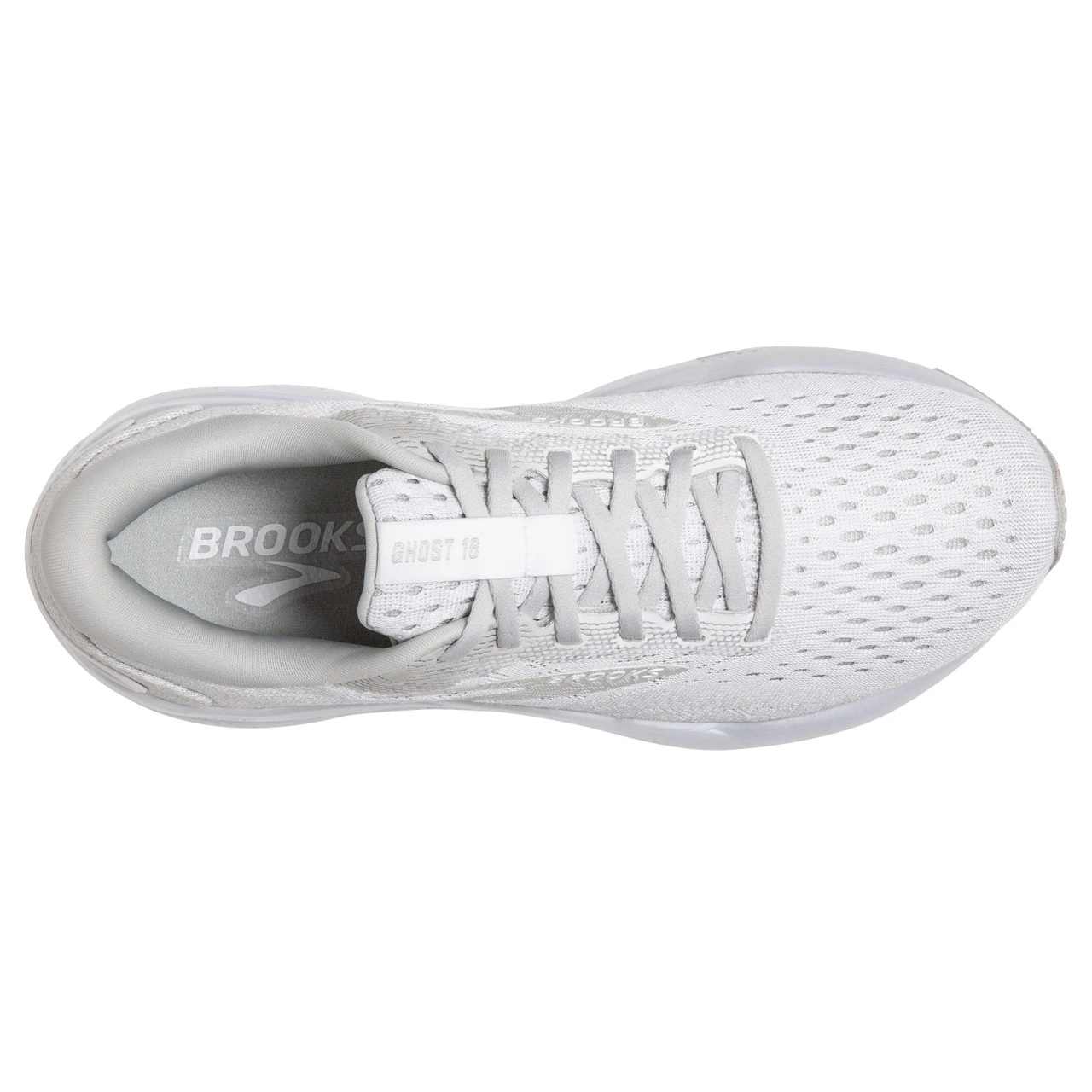 Brooks Women's Ghost 16 - White / White / Grey - Image 5