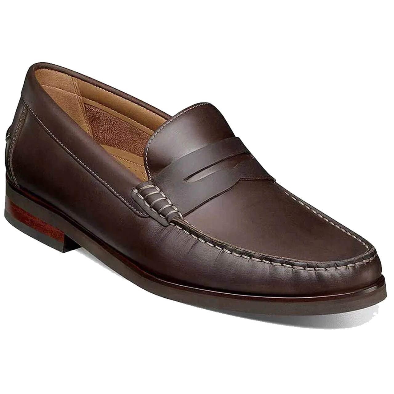 Florsheim Men's Berkley Flex Moc Toe Penny Loafer - Brown