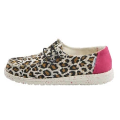 Hey Dude Wendy Youth Linen - Cheetah