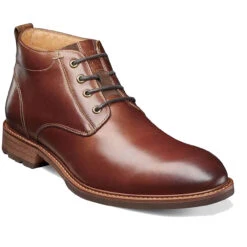Florsheim Men's Lodge Plain Toe Chukka Boot - Chestnut