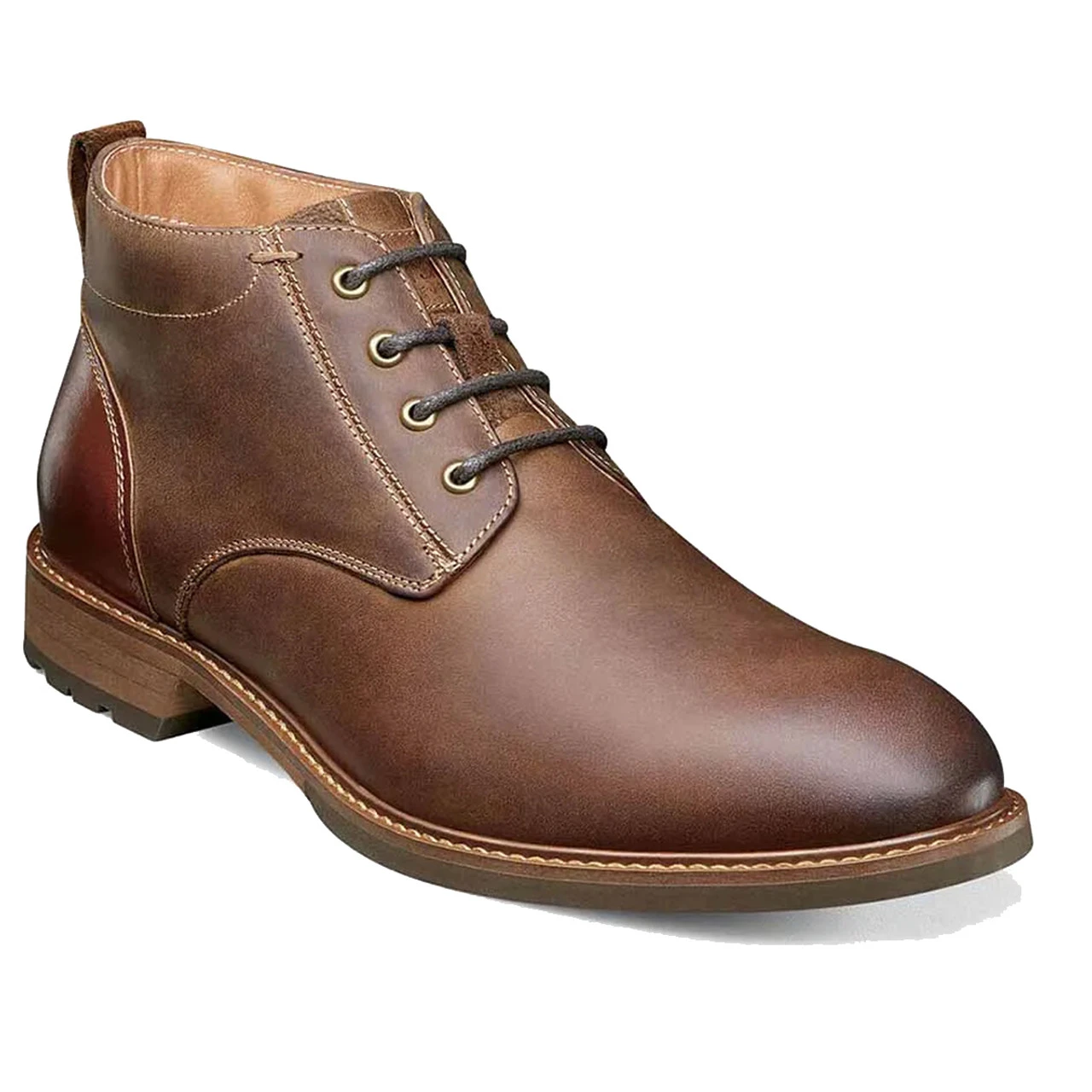 Florsheim Men's Lodge Plain Toe Chukka Boot - Brown CH