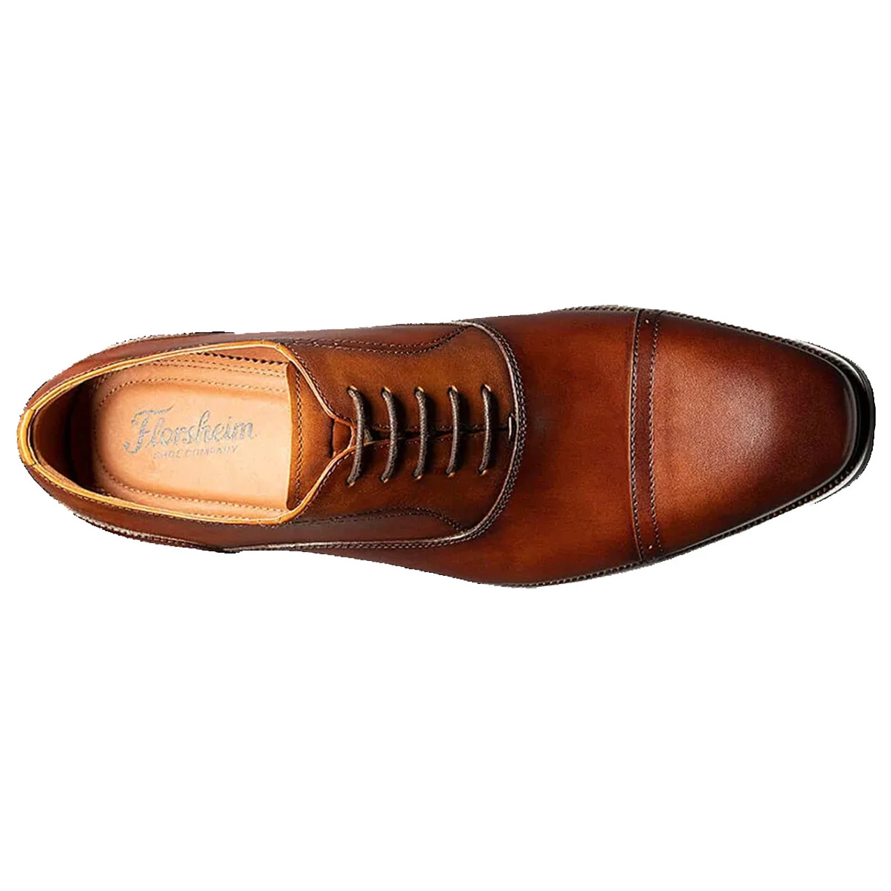 Florsheim Men's Sorrento Cap Toe Oxford - Cognac - Image 3