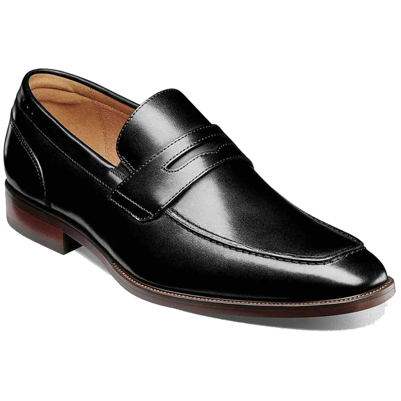 Florsheim Men's Sorrento Moc Toe Penny Loafer - Black