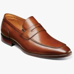 Florsheim Men's Sorrento Moc Toe Penny Loafer - Cognac