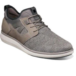 Florsheim Men's Venture Knit Plain Toe Lace Up Sneaker - Gray