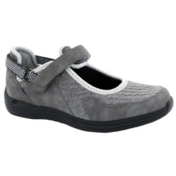 Drew Women's Buttercup Mary Jane - Grey Stretch
