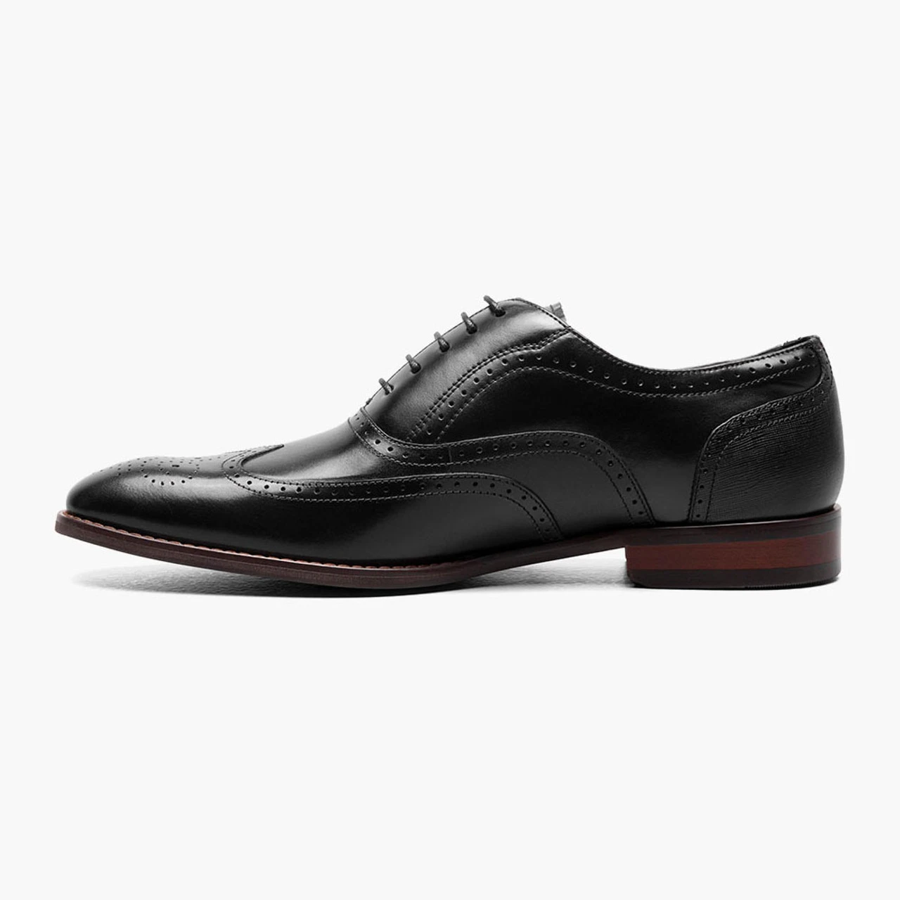 Stacy Adams Men's Kaine Wingtip Oxford - Black - Image 3