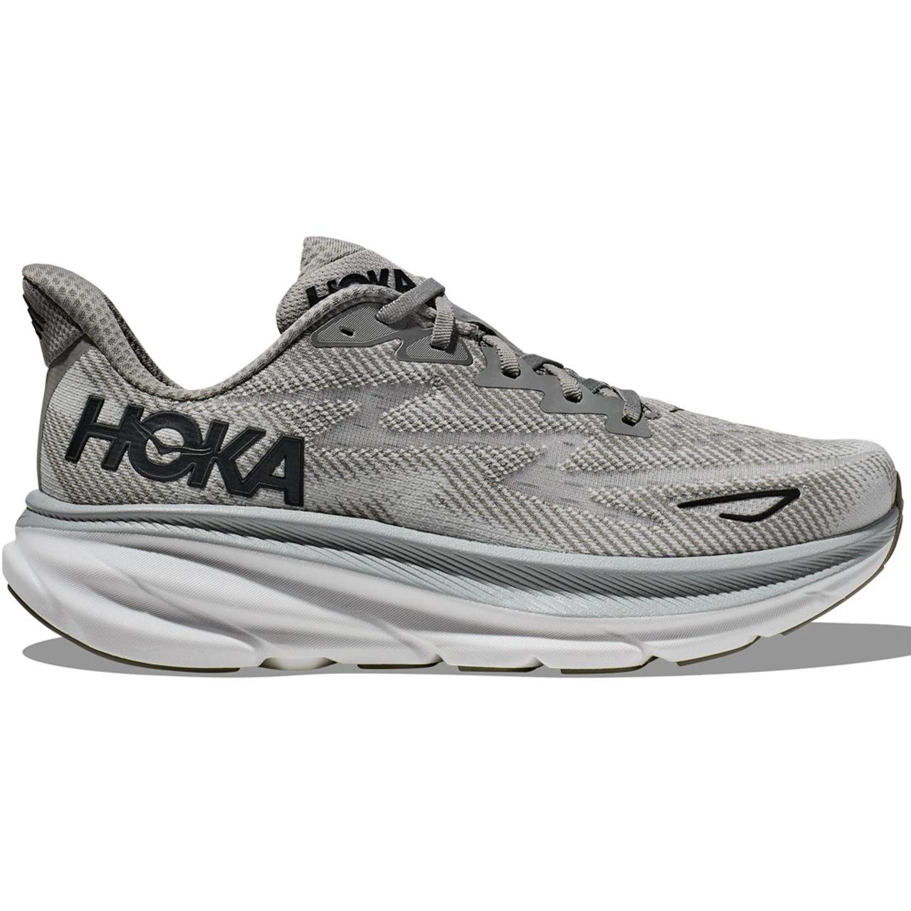 HOKA ONE ONE Men's Clifton 9 - Harbor Mist / Black (Medium Width)