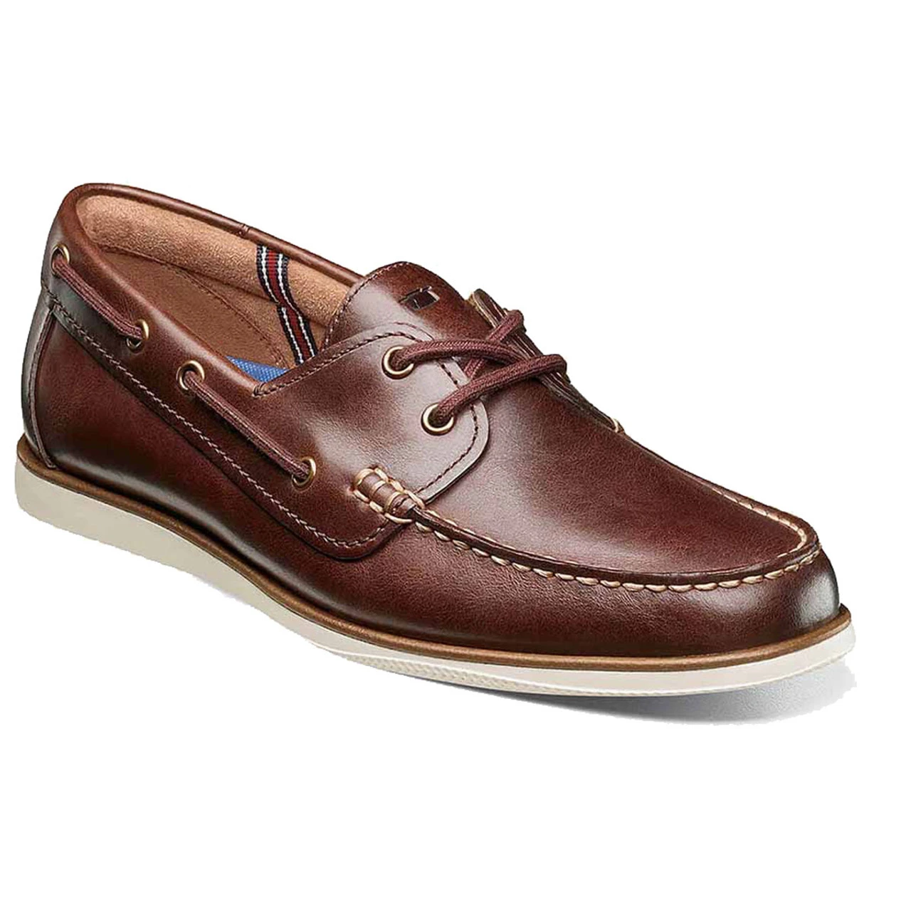Florsheim Men's Atlantic Moc Toe Boat Shoe - Chocolate