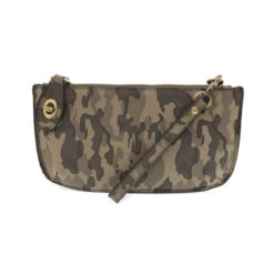 Joy Susan Mini Crossbody Wristlet Clutch - Green Camo