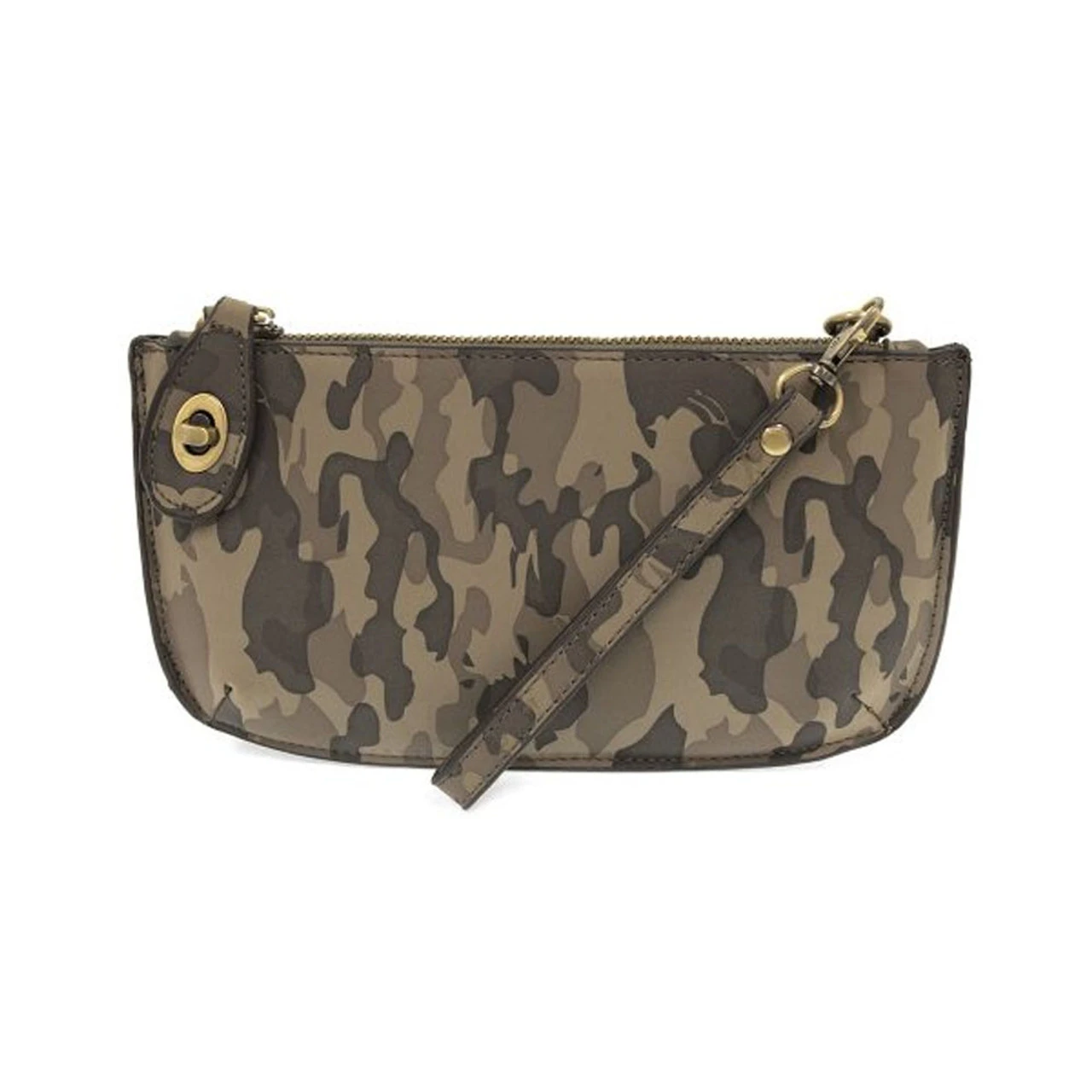 Joy Susan Mini Crossbody Wristlet Clutch - Green Camo
