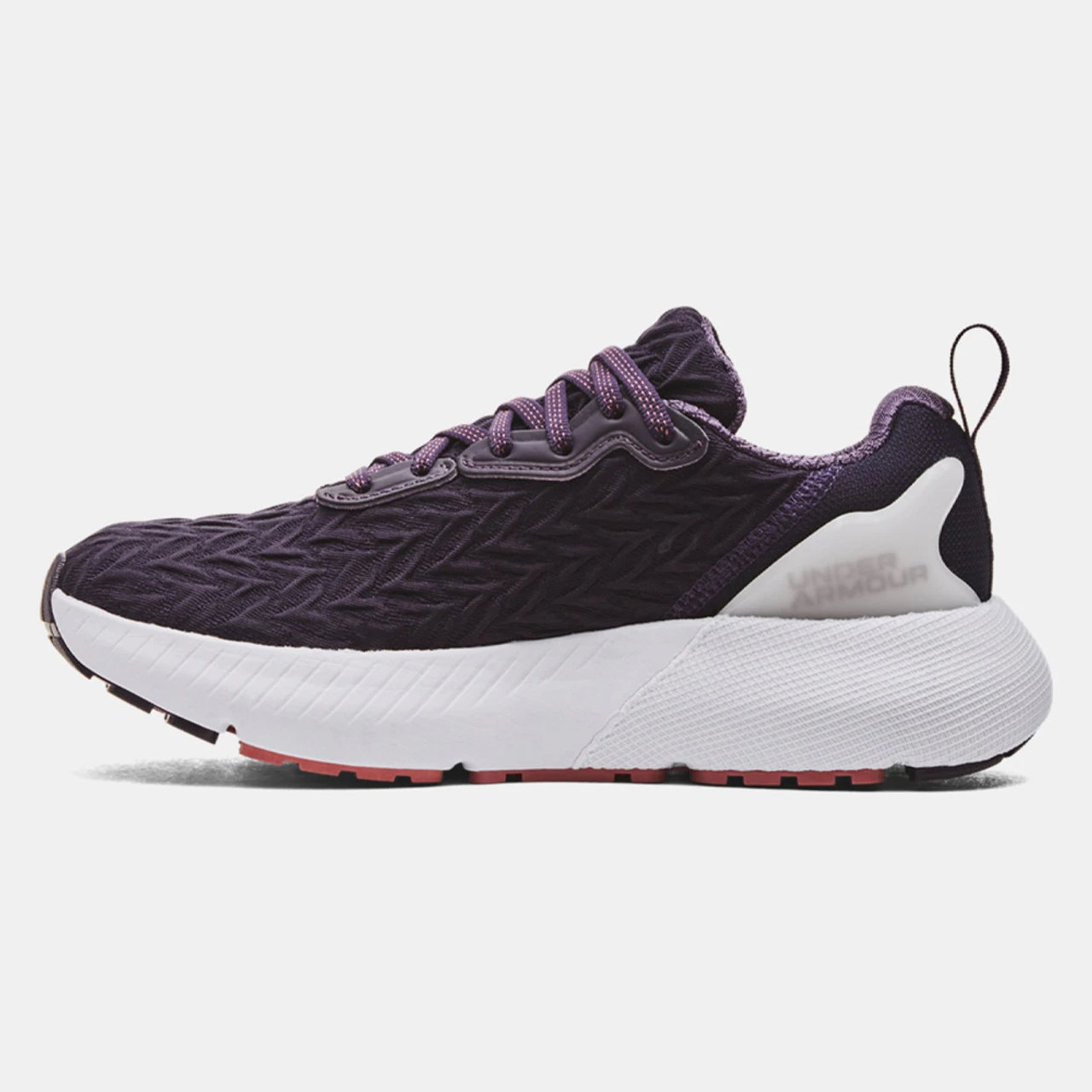 Under Armour Women's UA HOVR Mega 3 Clone - Tux Purple / White / Red Fusion - Image 2