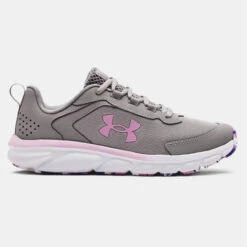 Under Armour Under Armor Grade School UA Assert 9 - Gray Wolf / White