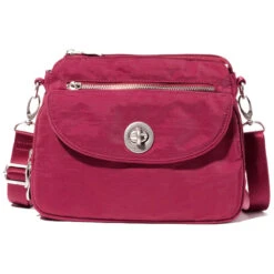 Baggallini Calais Crossbody Bag - Beet Red