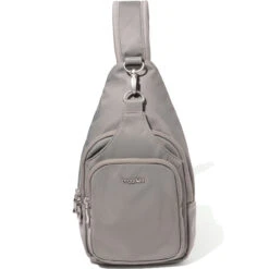 Baggallini Central Park Sling - Steel Grey Twill