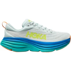 HOKA ONE ONE Men's Bondi 8 - Ice Flow / Bit Of Blue (Medium Width)