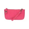 Joy Susan Woven Crossbody Wristlet Clutch - Fuchsia