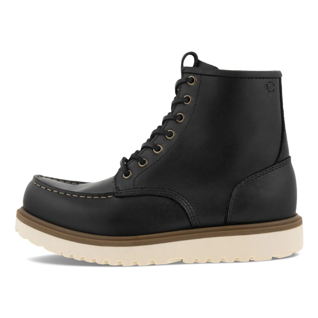 ECCO Men's Staker Moc Toe Boot - Black - Image 3