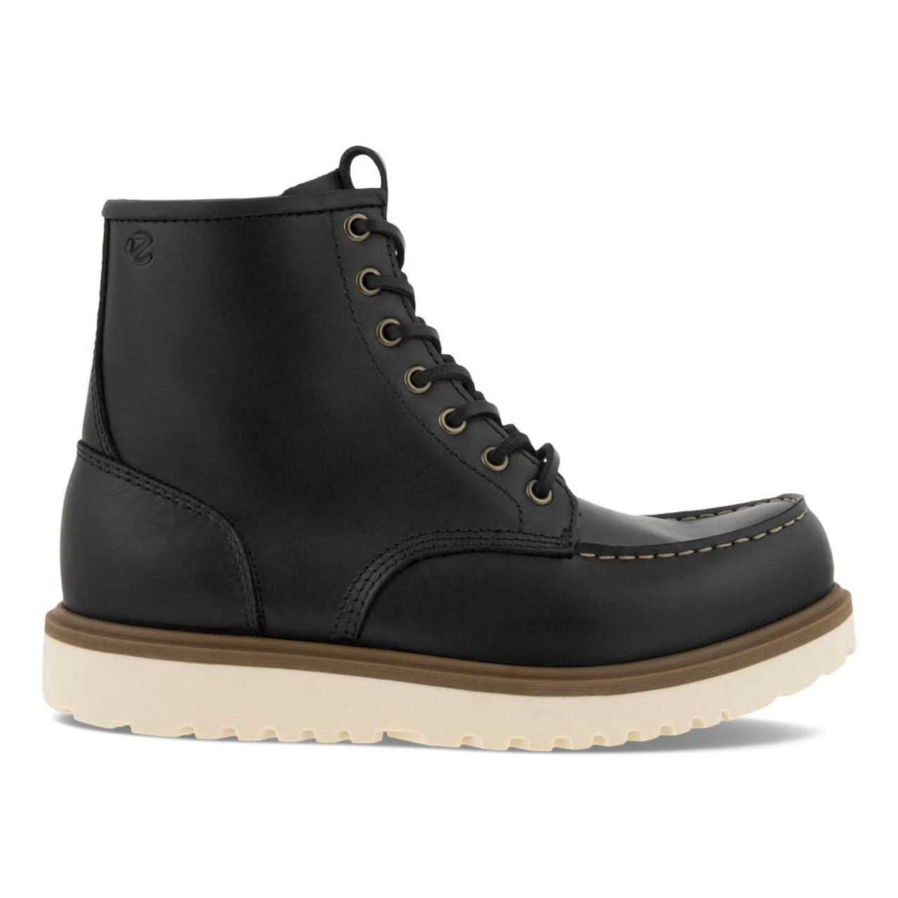 ECCO Men's Staker Moc Toe Boot - Black - Image 2