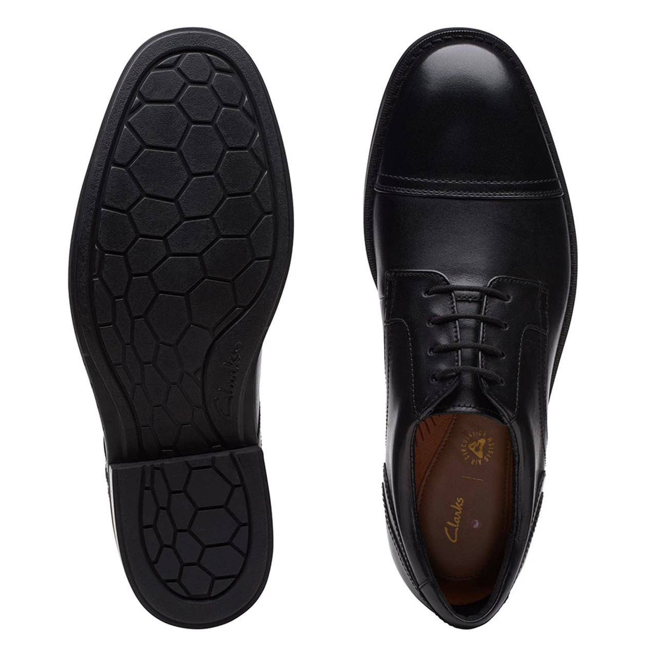 Clarks Men's Un Hugh Cap - Black Leather - Image 7