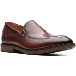 Clarks Men's Un Hugh Step - Brown Leather
