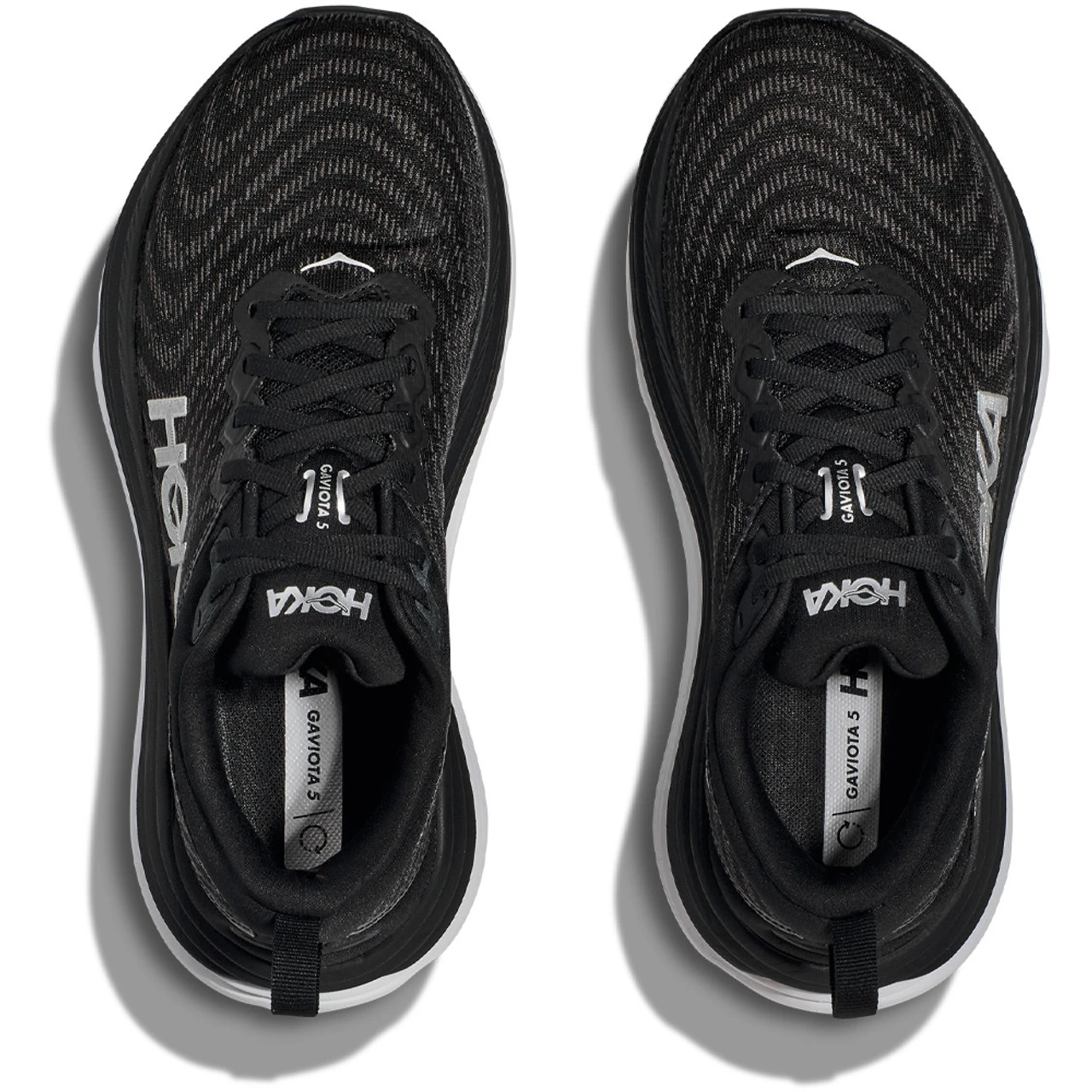 HOKA ONE ONE Women's Gaviota 5 - Black / White (Medium Width) - Image 6