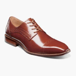 Stacy Adams Men's Garrett Cap Toe Oxford - Cognac