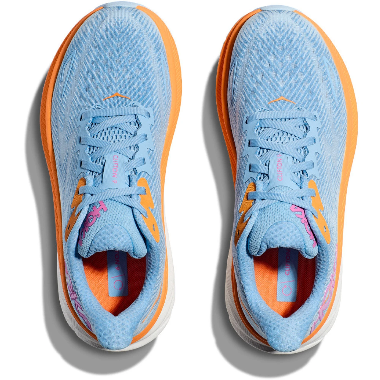 HOKA ONE ONE Women's Clifton 9 - Airy Blue / Ice Water(Wide Width) - Image 6