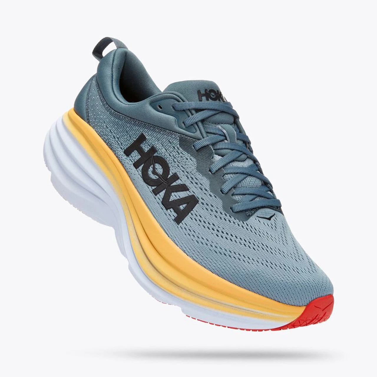 HOKA ONE ONE Men's Bondi 8 - Goblin Blue / Mountain Spring (Medium Width) - Image 3