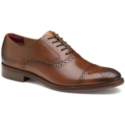Johnston & Murphy Men's Conard 2.0 Cap Toe - Tan Full Grain