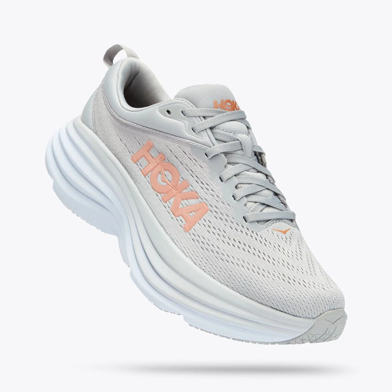 HOKA ONE ONE Women's Bondi 8 - Harbor Mist / Lunar Rock (Wide Width) - Image 3