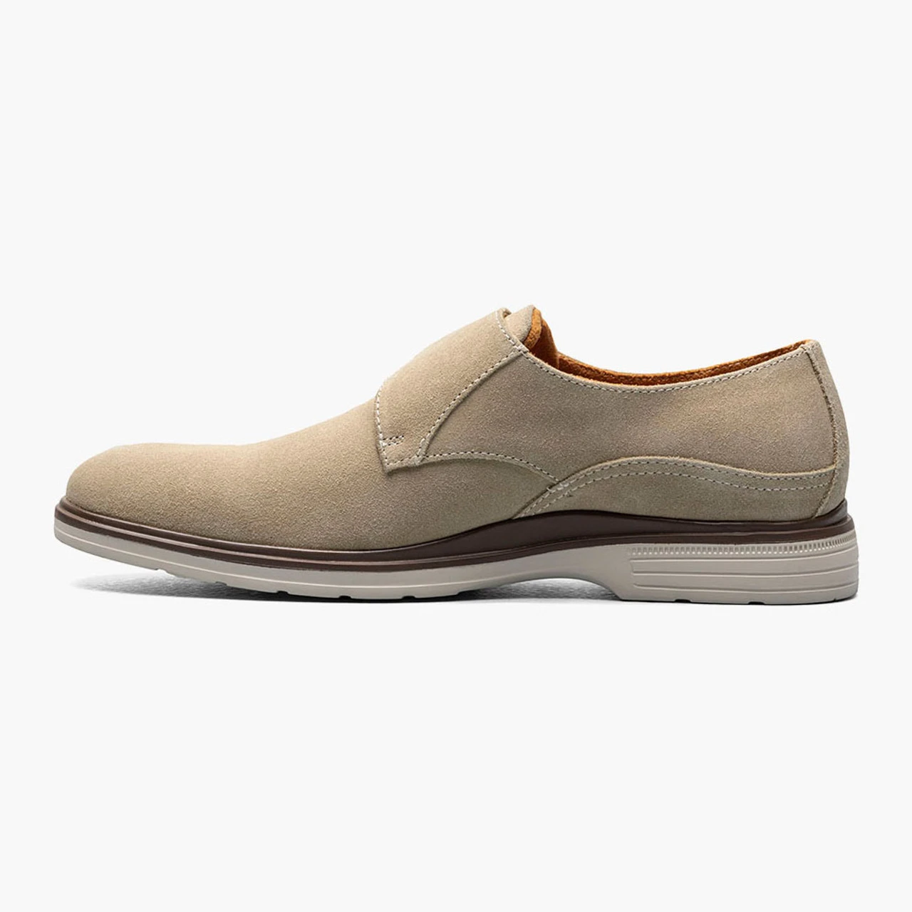 Stacy Adams Men's Taylen Plain Toe Monk Strap - Sandstone Suede - Image 3