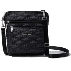 Baggallini Modern Pocket Crossbody - Black Quilt