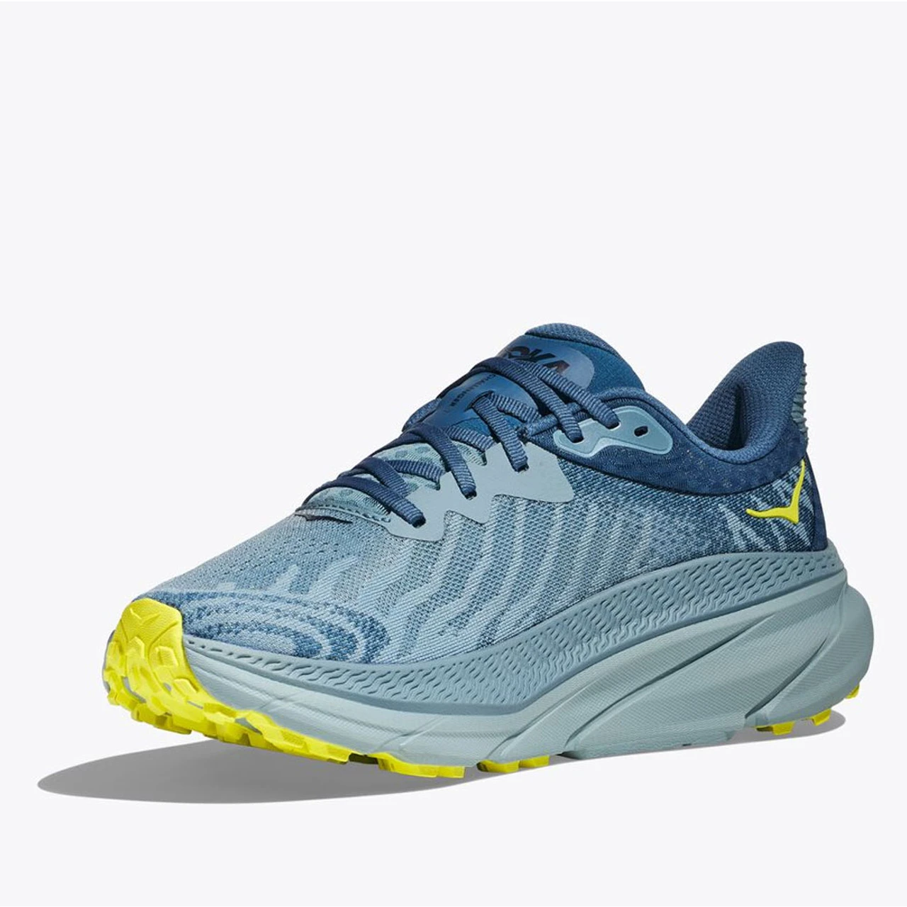 HOKA ONE ONE Men's Challenger 7 - Stone Blue / Evening Primrose (Medium Width) - Image 2