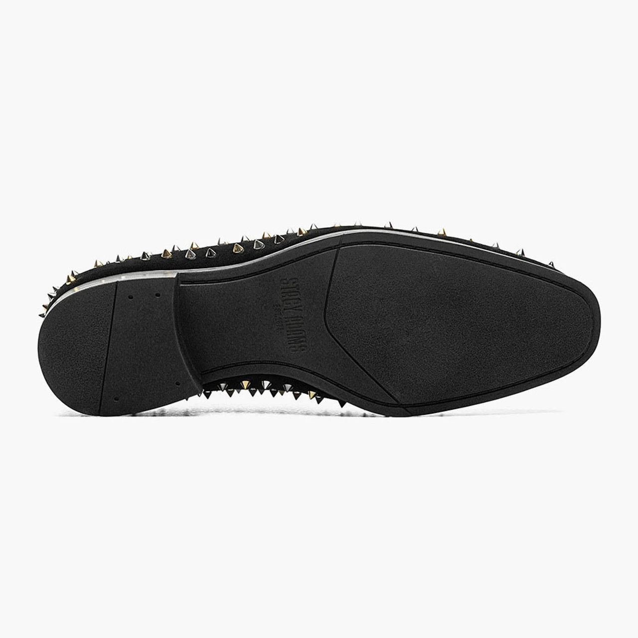 Stacy Adams Men's Spire Spiked Slip-On - Black And Silver - Image 7