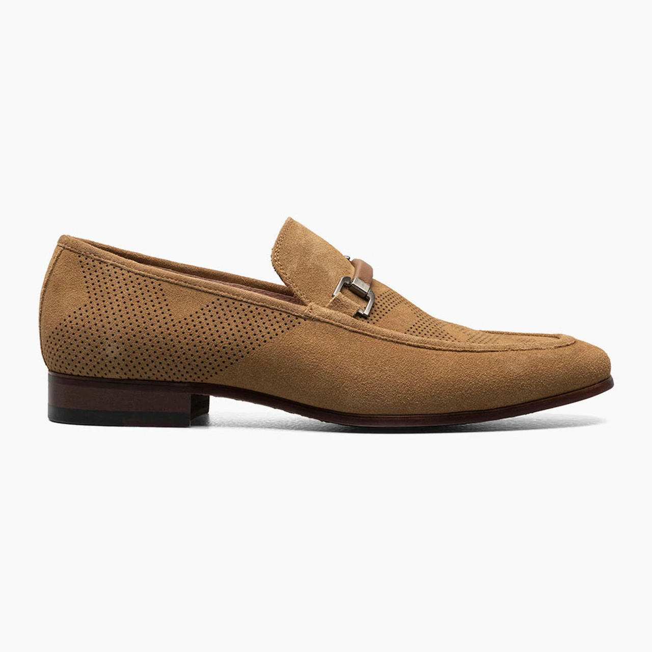 Stacy Adams Men's Wydell Moc Toe Bit Slip-On - Tan Suede - Image 2