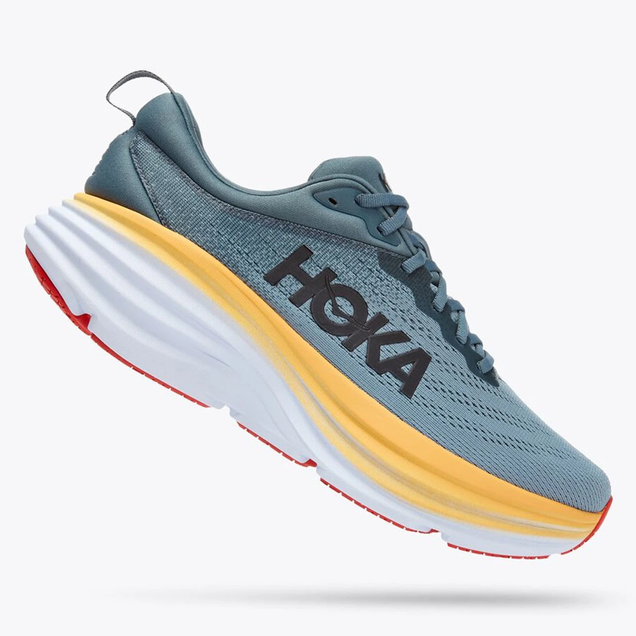 HOKA ONE ONE Men's Bondi 8 - Goblin Blue / Mountain Spring (Medium Width) - Image 2