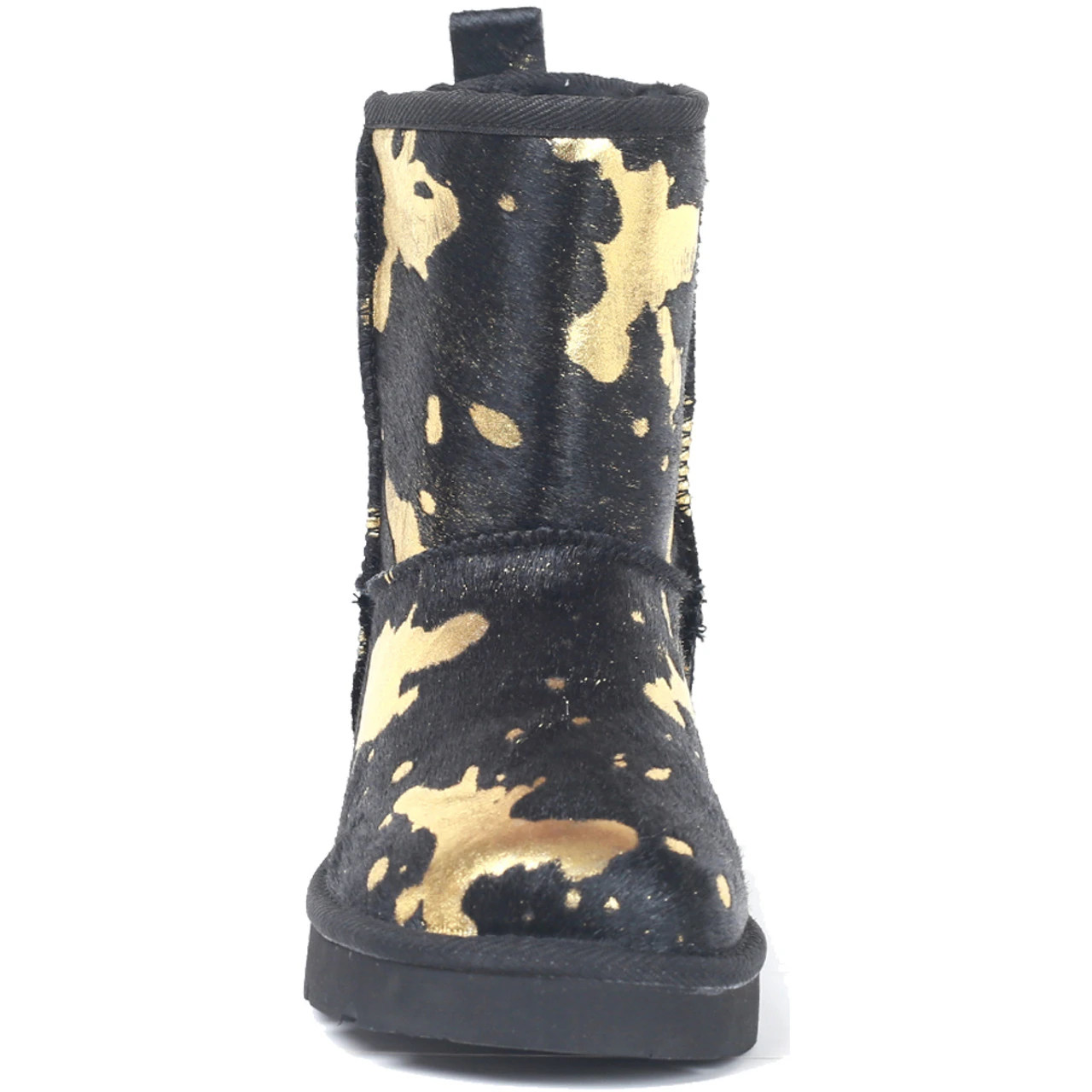 Superlamb Women's Turano 7.5 - Etched Cow Print Black And Gold - Image 5