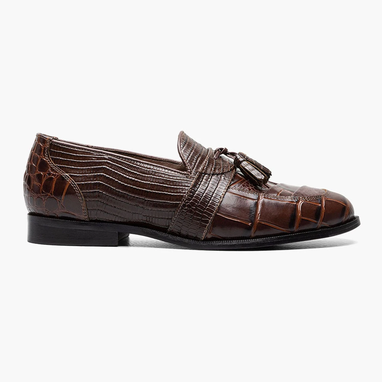 Stacy Adams Men's Santana II Moc Toe Tassel Slip-On - Cognac - Image 2