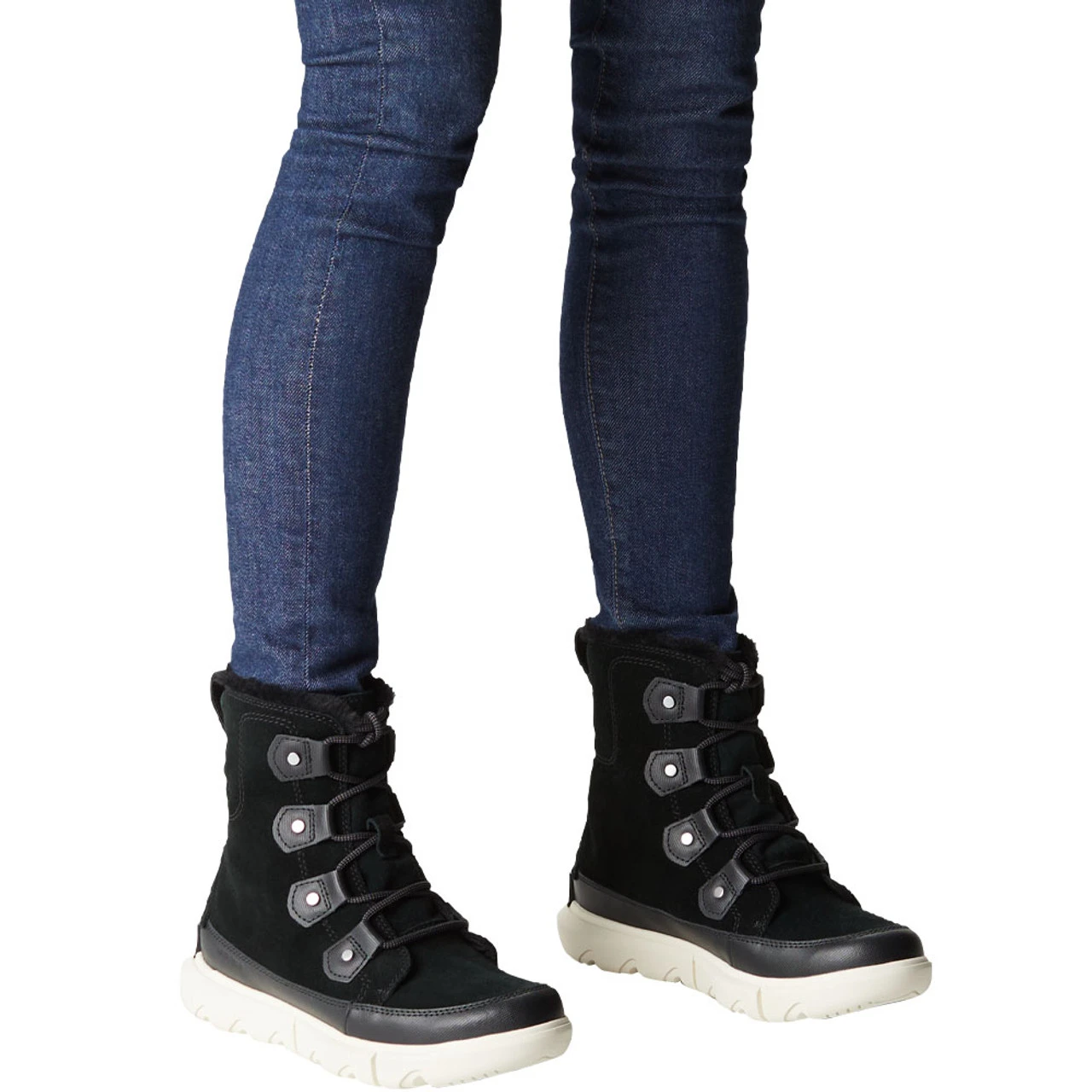 Sorel Women's Explorer II Joan - Black / Fawn - Image 7