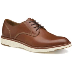 Johnston & Murphy Men's Upton Plain Toe - Tan Full Grain