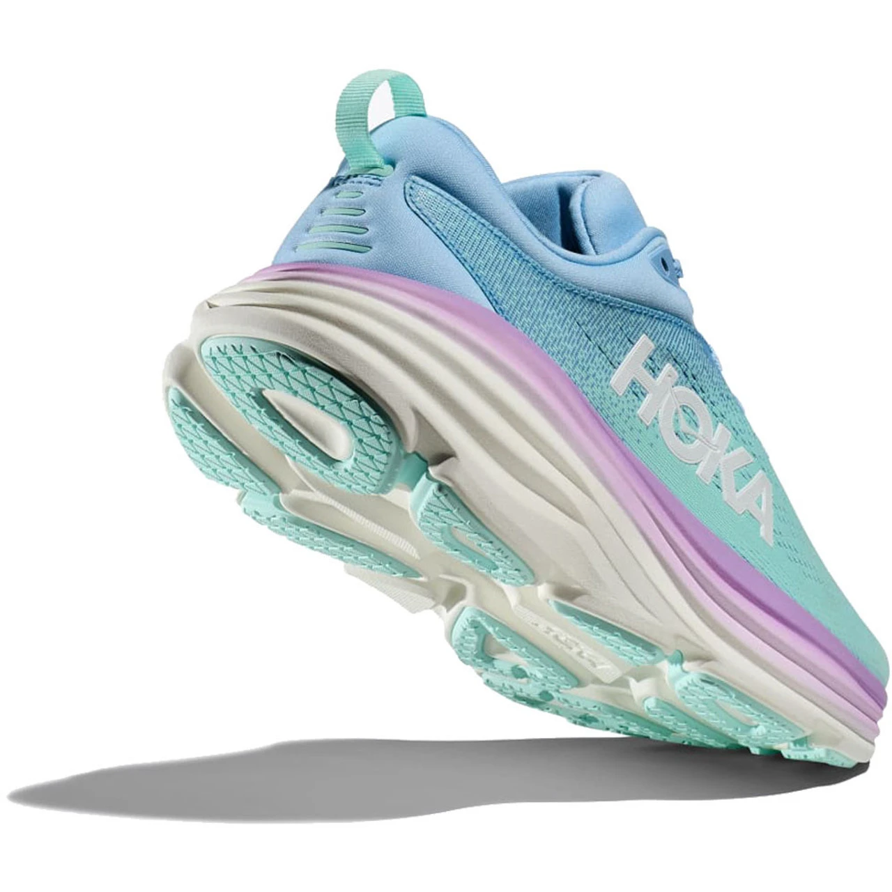 HOKA ONE ONE Women's Bondi 8 - Airy Blue / Sunlit Ocean (Wide Width) - Image 3