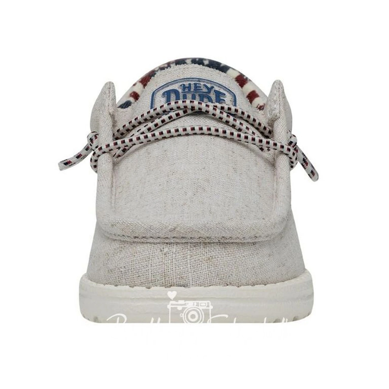 Hey Dude Youth Wally - Off White Patriotic - Image 4